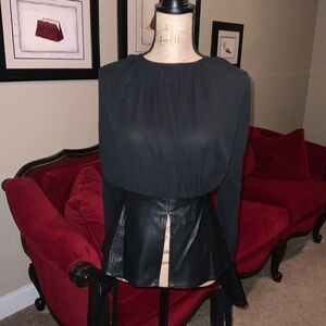 Edgy & Sleek Two Toned Top